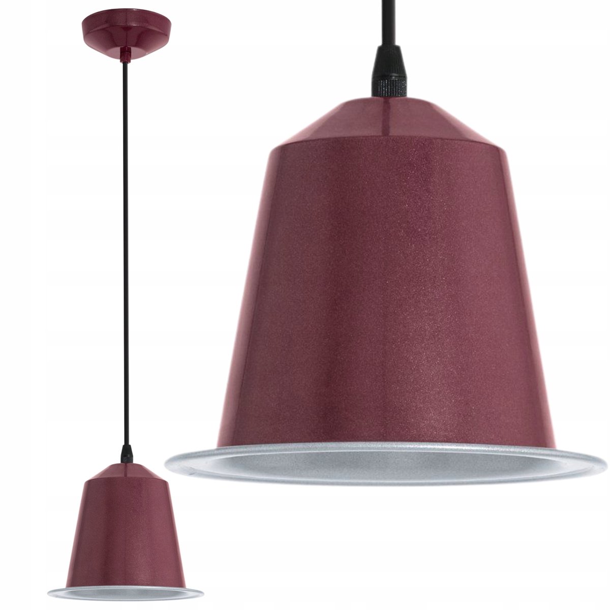 EGLO Ginosa Hanglamp Bordeaux GU10 Warm Wit Staal 400lm
