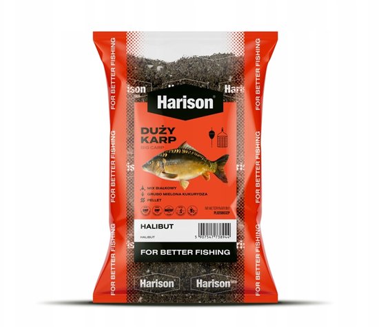 Harison Halibut Groundbait 1kg - Karper Voer voor Method Feeder en Witvis — afbeelding 2