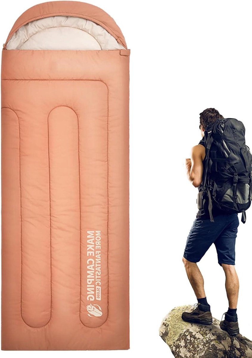 Slaapzak Volwassenen - Warm & Koud - Kamperen Wandelen - Waterdicht Ademend - 220 cm - Niet gespecificeerd