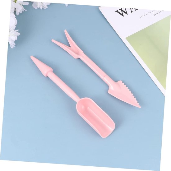 Tuingereedschap Set - Overplantingsharkjes - Planten Verpotten - Multifunctioneel Gebruik - 10 Stuks - Roze van Tuingereedschap. — afbeelding 3