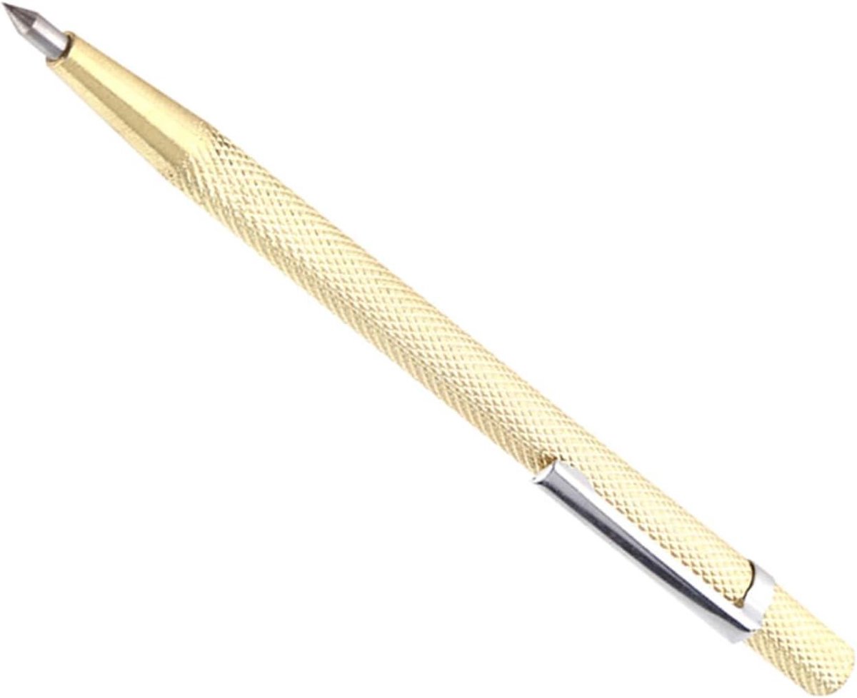 Kraspen Graveerpen - Markering Tool - Precisie Markeren - Permanente Markeringen - 14.5 cm - Goud