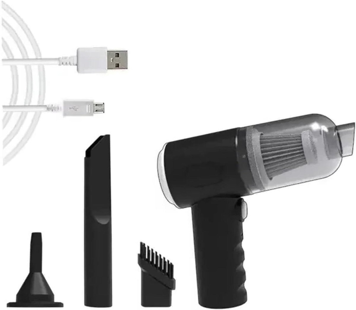 Draagbare Stofzuiger - Kleine Pomp - Auto Interieur Reinigen - Snoerloos Gemak - 500 Gram - One Color