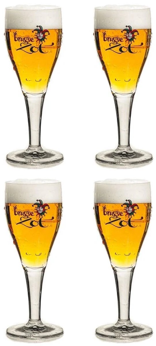 Brugse Zot Bierglazen 330 ml - 4 stuks