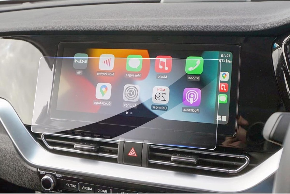Navigatiebeschermfolie voor Kia Niro EV PHEV e-Niro Hybrid 2020-2021, Schokbestendig, 9H Krasbestendig, Glas Screen Protector Film