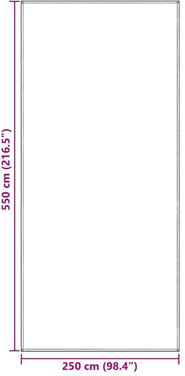vidaXL - Tenttapijt - Blauw - en - Grijs - 550 - x - 250 - cm - Polyetheen van Merkloos — afbeelding 3