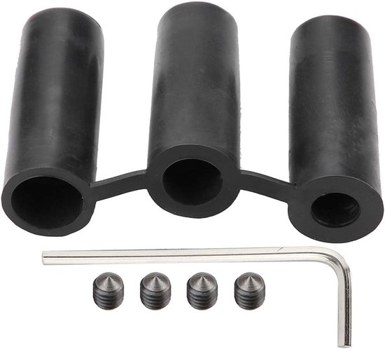 Schakelpook Knop - Pookknop Auto - Auto Interieur Tuning - Universele Pasvorm - 3 Adapters - Titanium — afbeelding 4