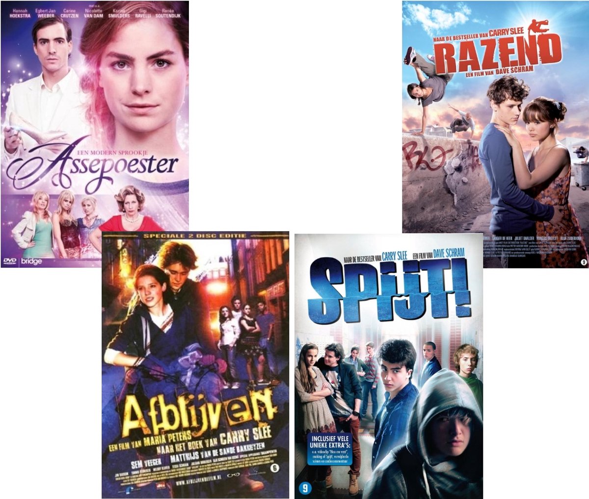 Nederlandse Jeugd films: Spijt, Razend, Afblijven, Assepoester Een Modern Sprookje