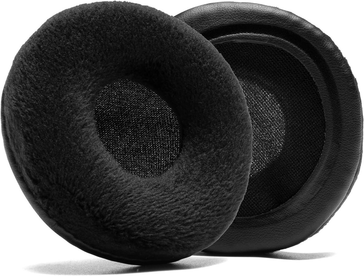 SnelShoppen - Professionele Vervangende Oorkussens voor Jabra Evolve 20 20se 30 30II 40 65 65+ Hoogwaardige Geheugenfoam (Zachte Fluwelen Zwart)