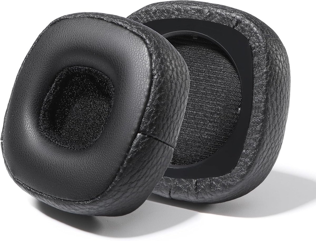 Comfortabele oorkussens voor Marshall Major III & IV - Vervangende oorkussens van kunstleer in zwart voor optimale geluidskwaliteit en comfort