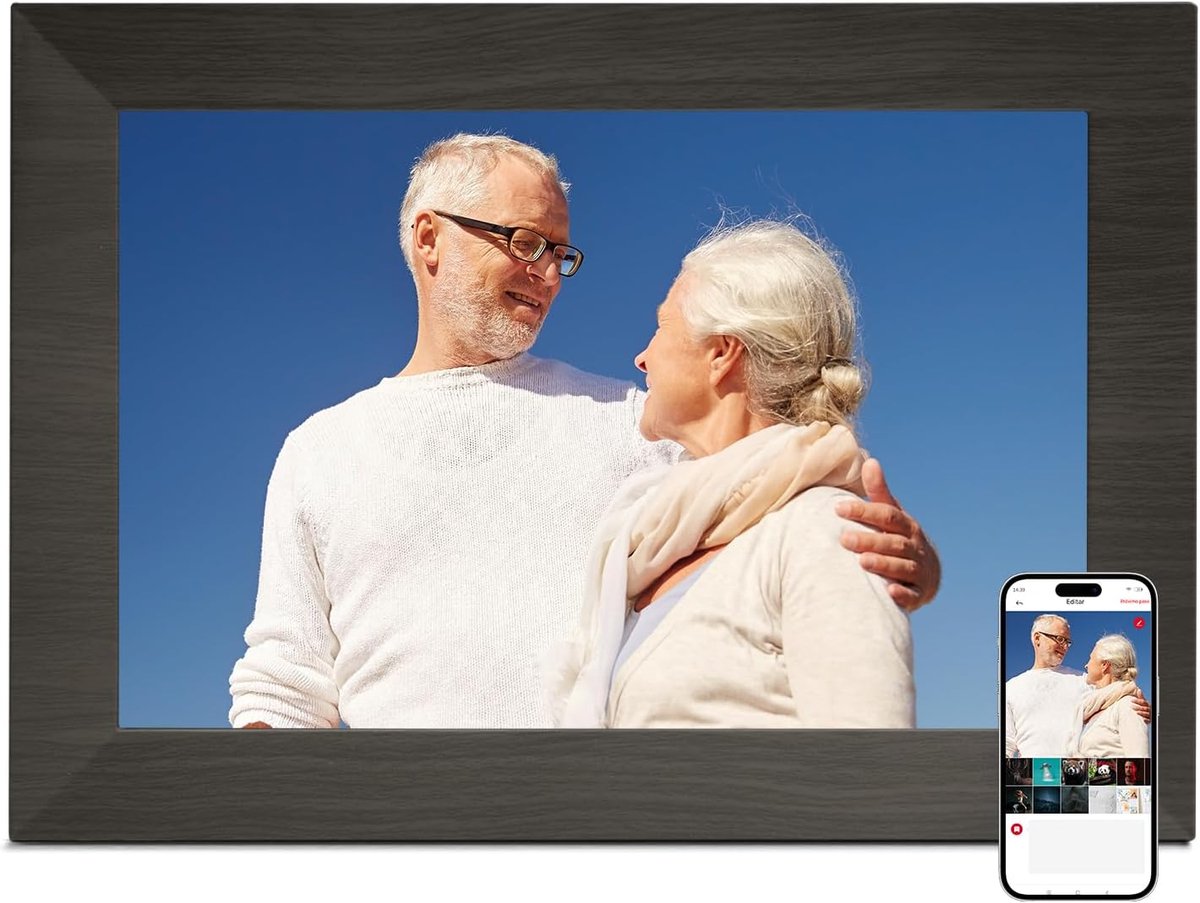 Digitale Fotolijst met Wifi - Fotolijsten - Frameo App - HD Kwaliteit - digitale viewer