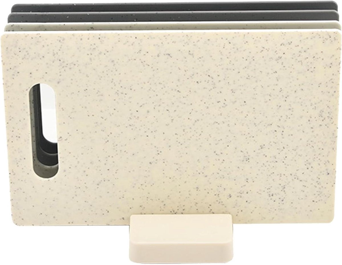 Snijplankenset - Keukenplanken - Voedselbereiding - Antislip en vaatwasmachinebestendig - 4 stuks - Grijs