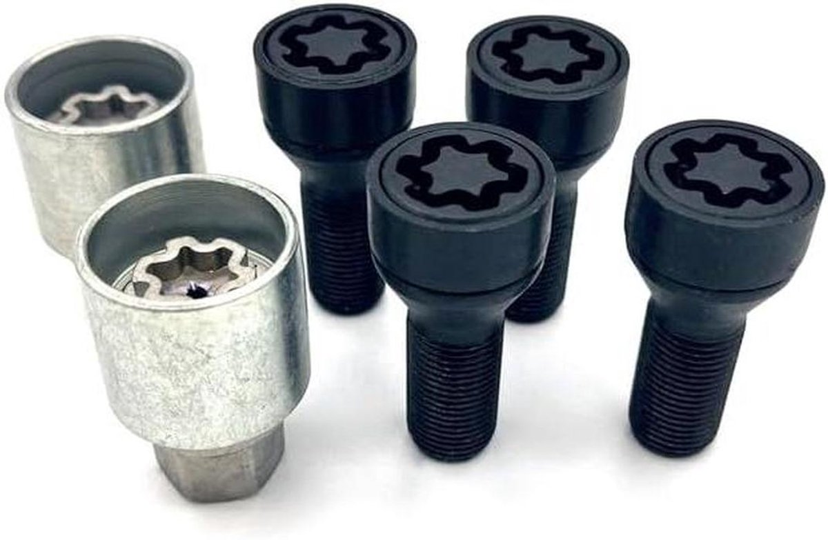 Velgenslot - Wielslot - Diefstal Voorkomen - Ontworpen voor velgdesign - 4 stuks - Zilver/Grijs