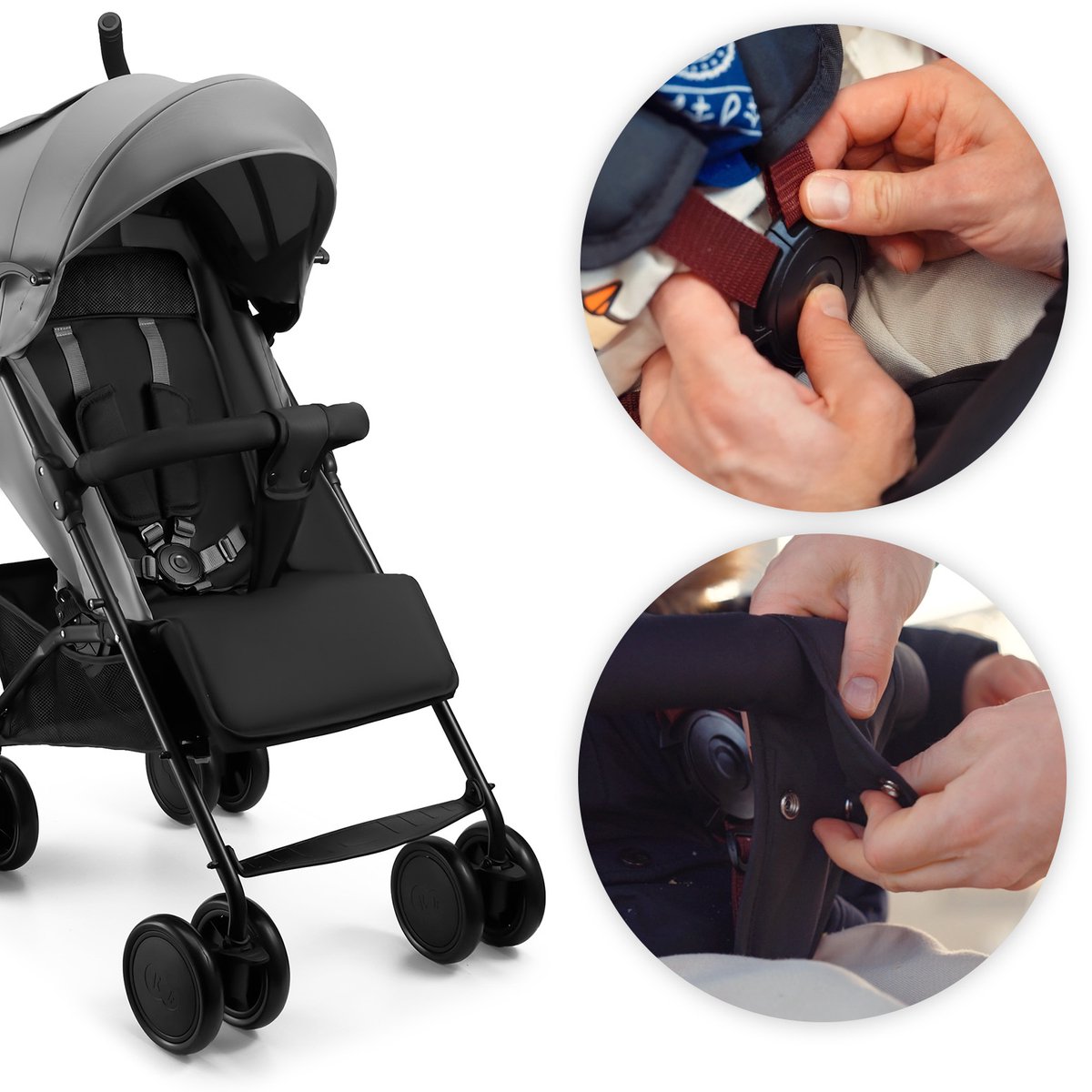 Kinderkraft SIESTA 2 buggy: Lichtgewicht 7,9 kg, paraplu-inklapbaar thumbnail 3