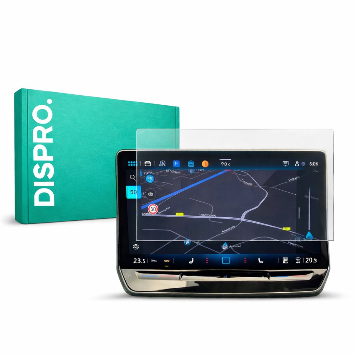 DISPRO Screenprotector Volkswagen Passat / Tiguan / Tayron / ID.7 15 inch Matte Anti-Fingerprint