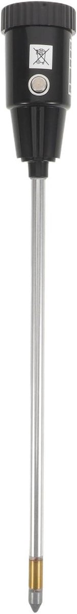 Bodemtester - Grondmeter Vochtigheidsmeter - Plantenverzorging Gazon - Nauwkeurige Bodemanalyse - 41 cm Lengte - Zwart