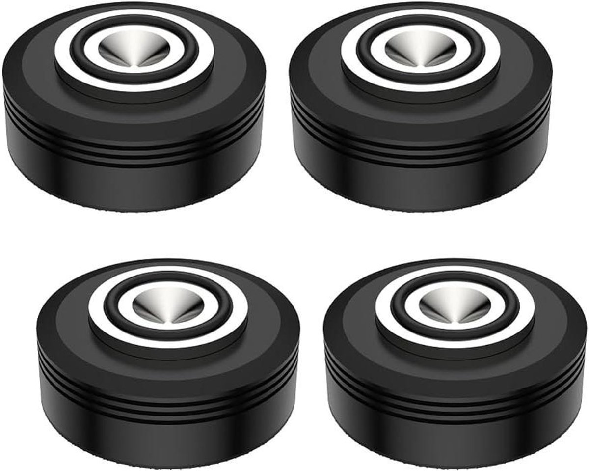 Luidspreker Voetjes - Audio Stands - Geluidsverbetering Thuis - Schokabsorberend Ontwerp - 4 Stuks 50mm - Zwart
