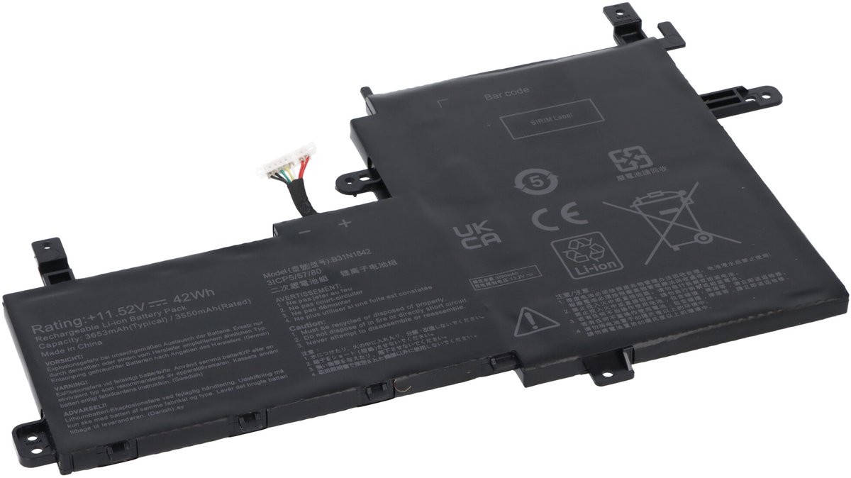 Accu geschikt voor laptop Asus VivoBook S15 S531FA VivoBook 15 M513 type B31N1842 - 11.52V - 3550 mAh