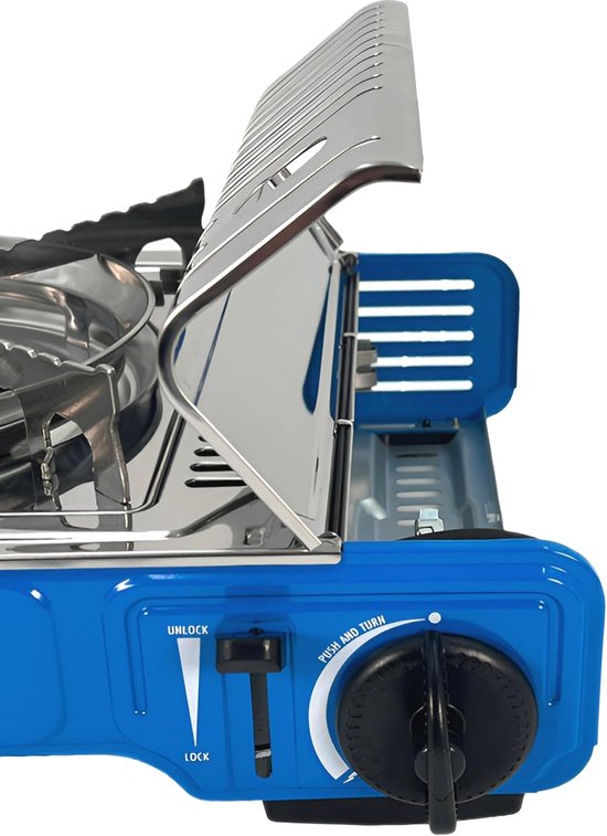 Gaskooktoestel met 1 vlam - Mobiel gasfornuis - Kamperen en outdoor - Inclusief transportkoffer — afbeelding 5