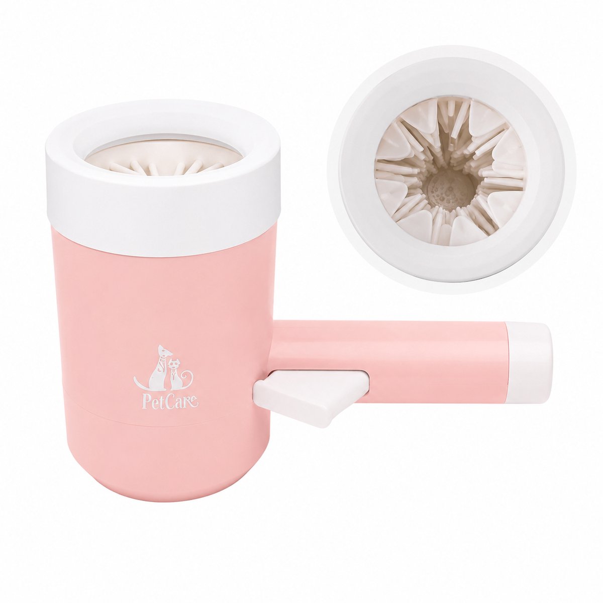 House of Balance Huisdier Potenwasser - Potenreiniger - Hondenpoten Wasser - Eenvoudig Poten wassen Hond - Wit Roze - Kleine honden