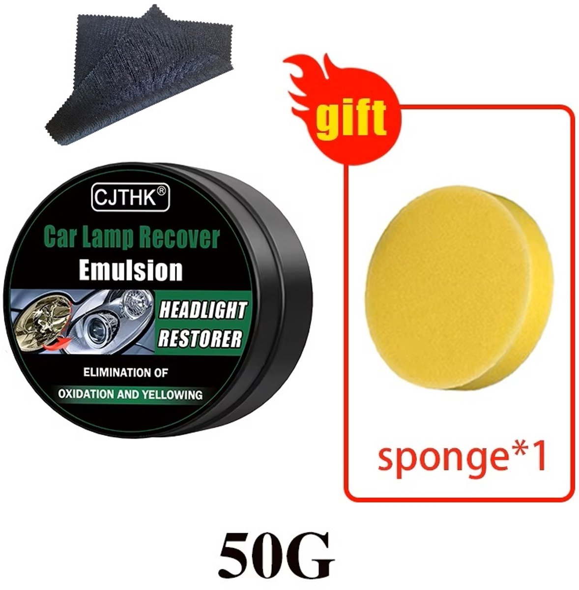 Han‑Bar® Auto Koplamp Restauratie Polijstkit – Voor een helder zicht en veilige rit plus accessoires