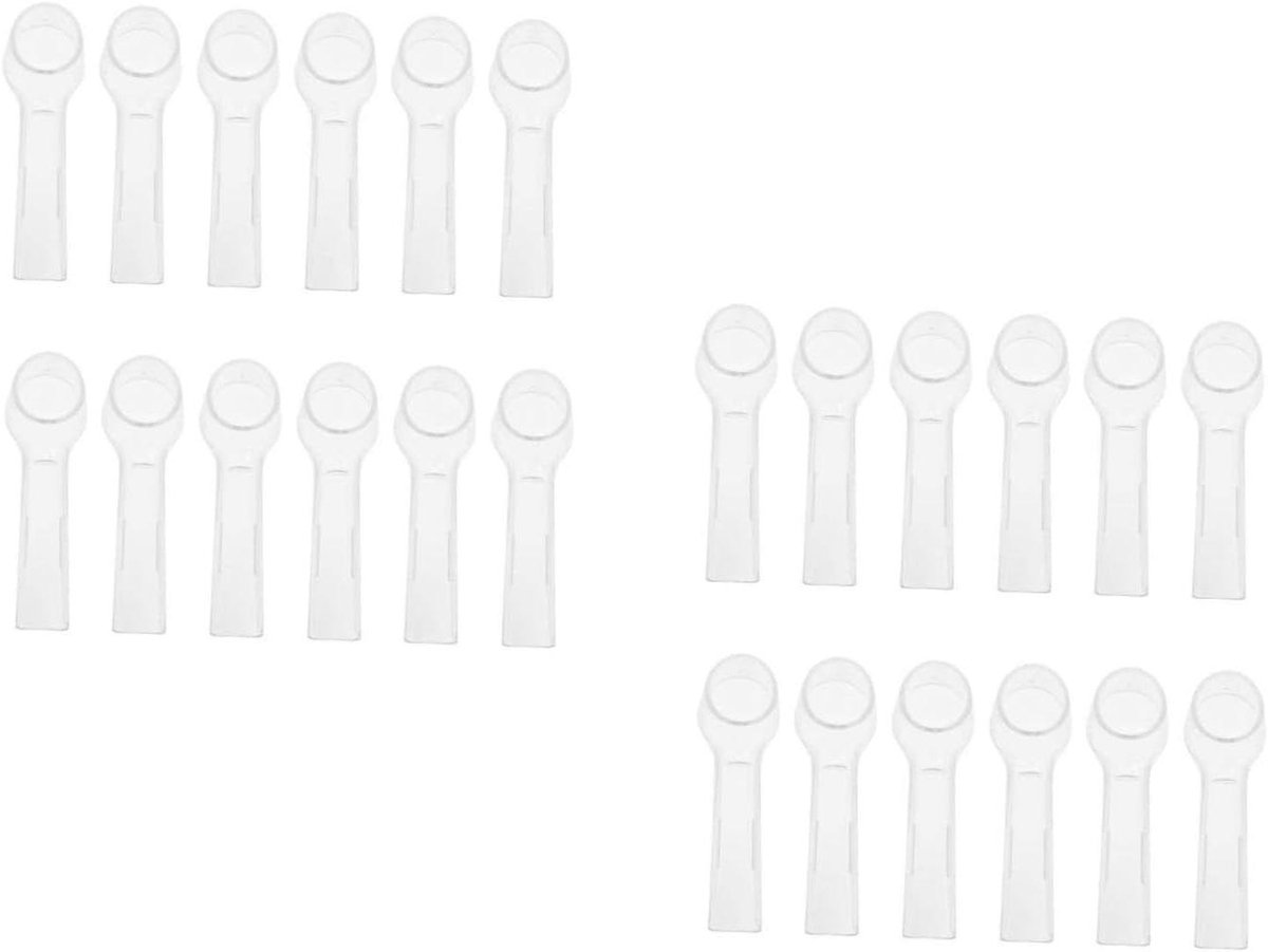 FRCOLOR 24pcs Electric Toothbrush Cover Covers Electric Toothbrush Electric Toothbrush Lid Cover Brush Head Caps Toothbrush Heads Covers, Transparentx2pcs, modern
