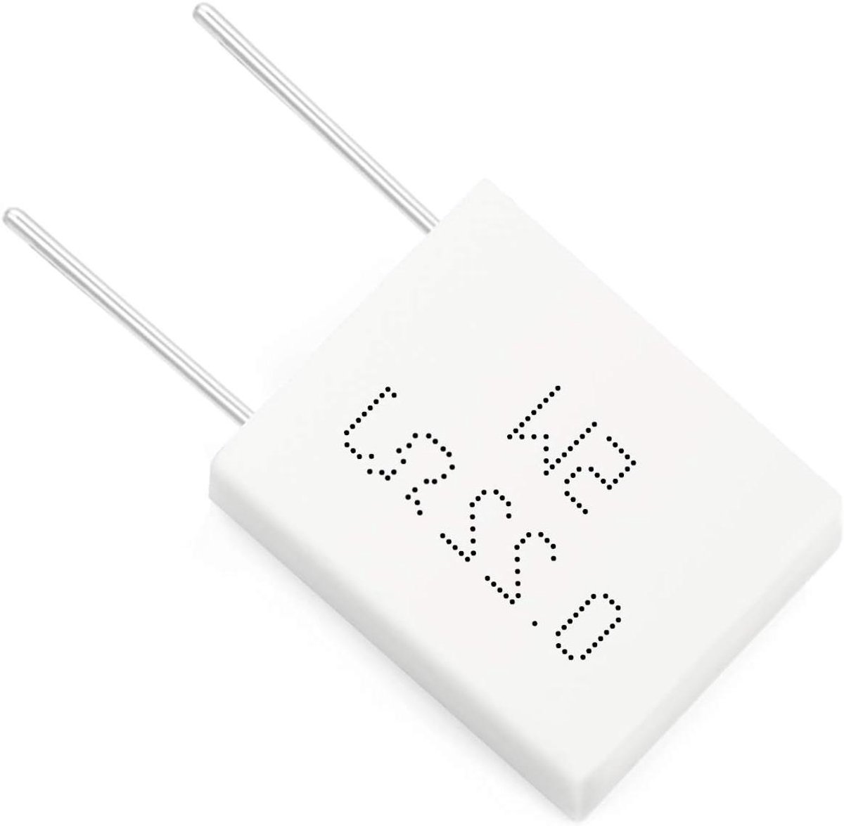 Cement Weerstand - Draadgewonden Component - Elektronica Reparatie - 5W Vermogen - 0.22 Ohm - Grijs