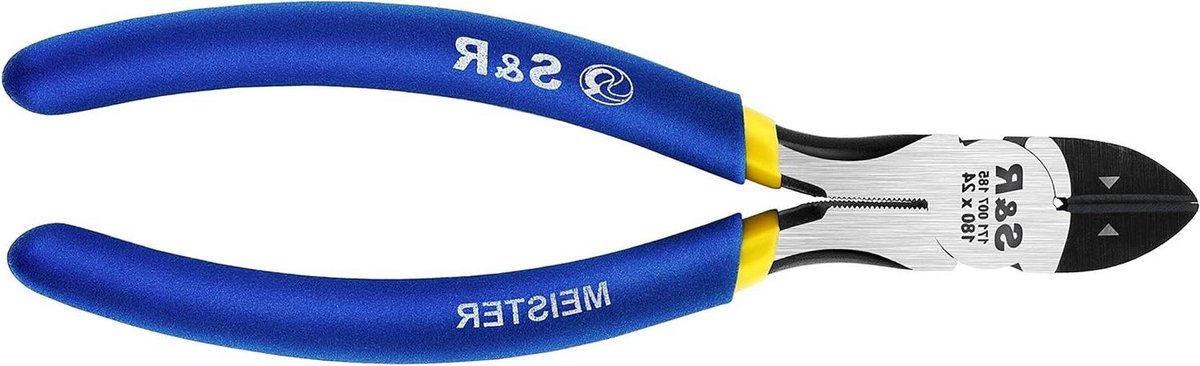 Diagonale Tang - Kniptang Draadtang - Draad Knippen Strippen - VDE Geïsoleerd - 180 mm - Blauw