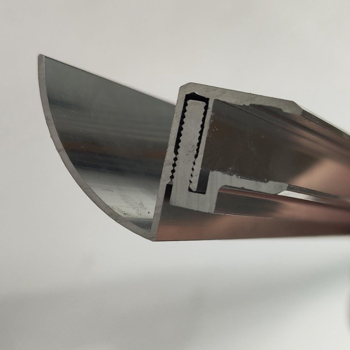 Regengoot - Dakgoot - Glazen Overkapping - Op Maat Te Knippen - 250 cm - Zilver