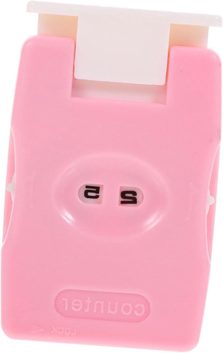 Brei Teller - Steek Teller - Rij Tellen - Handmatige Clicker - 7 x 43 cm - Roze