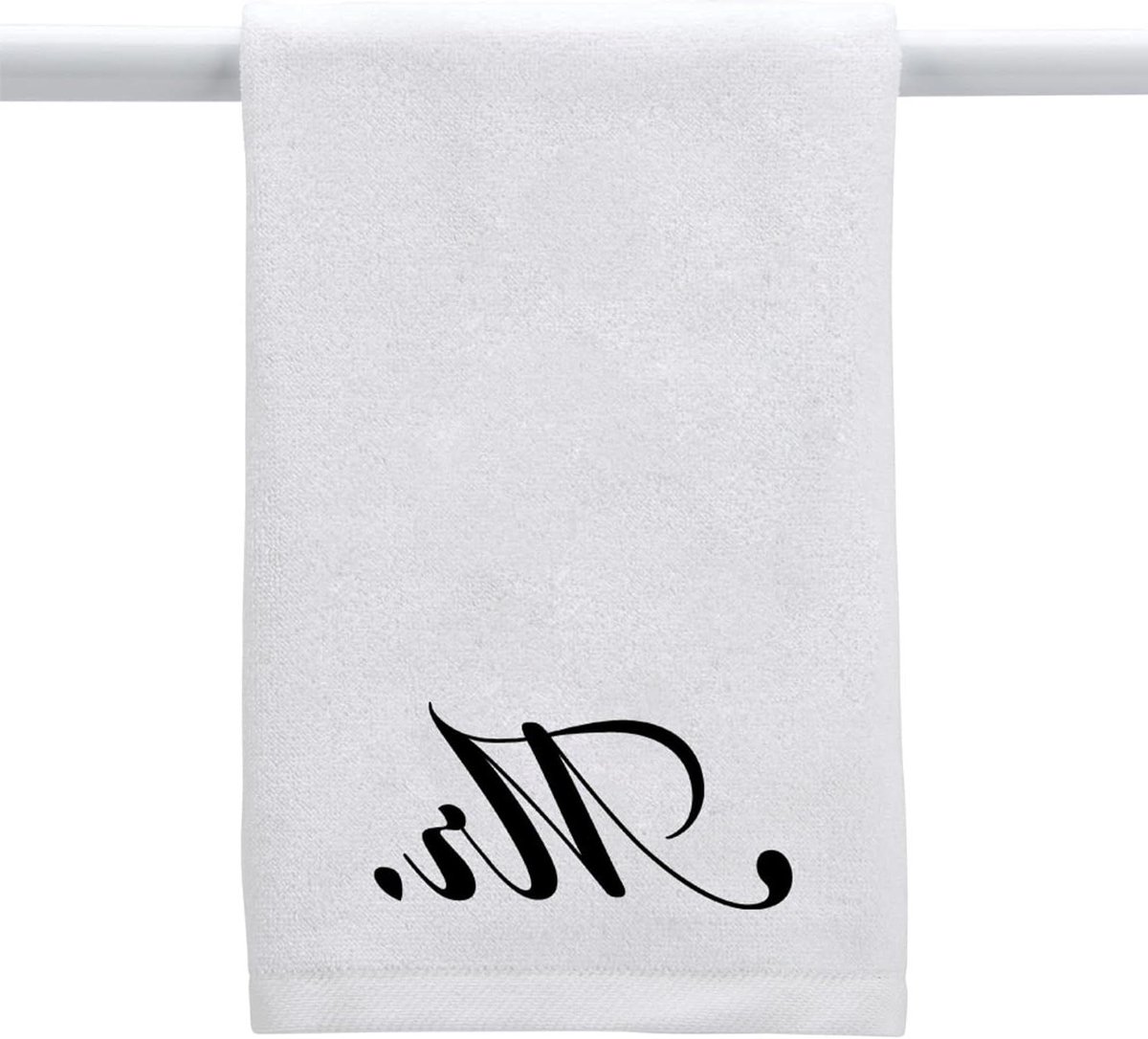 Witte handdoek Mr. (Schrift)