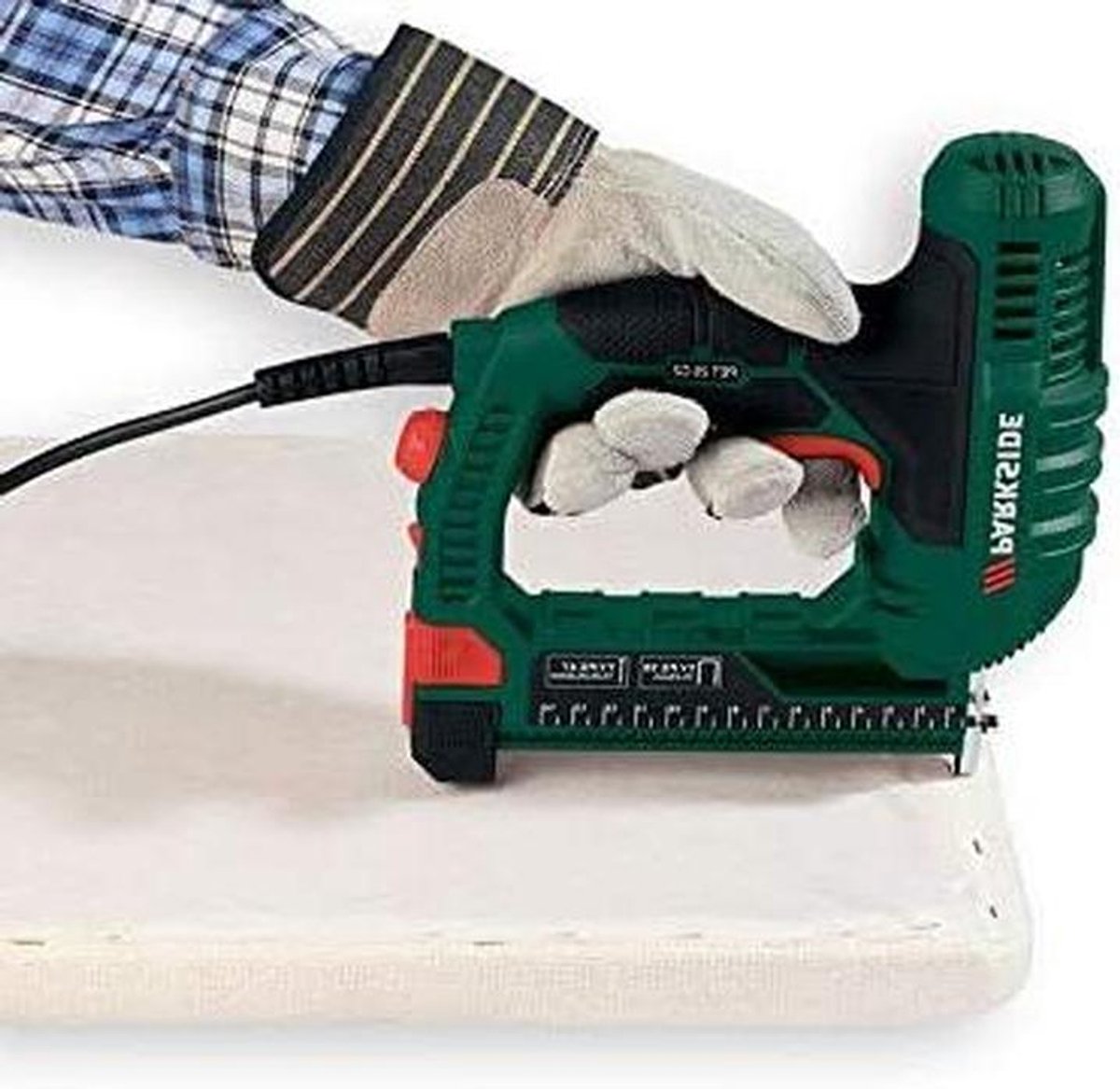 Elektrische Nietmachine - Handgereedschap Tacker - Precisie Werk - Eenhandige Bediening - 500 Nietjes - Groen
