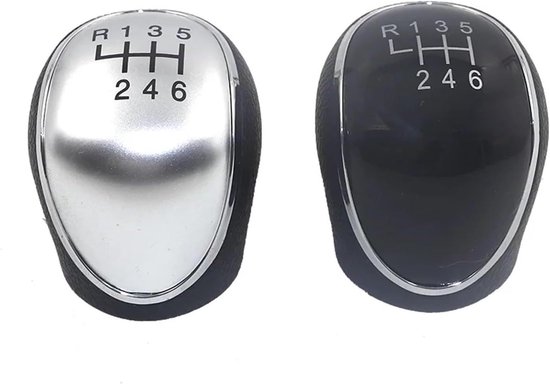 Versnellingspookknop - Schakelpook Hoofd - Soepeler Schakelen - Ergonomisch Ontwerp - 2.54 cm - Zilver Zwart — afbeelding 5