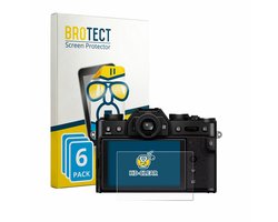 BROTECT - Screenprotector voor Fujifilm X-T30 III - Folie Beschermfolie transparant 6 Stuks