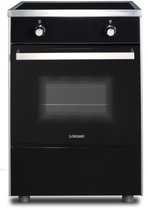 Lonzano Inductie Fornuis - 60cm Breed - Boostfunctie - Zwart/RVS - Heteluchtoven- 2 Fase - 3 Fase - Touchbediening