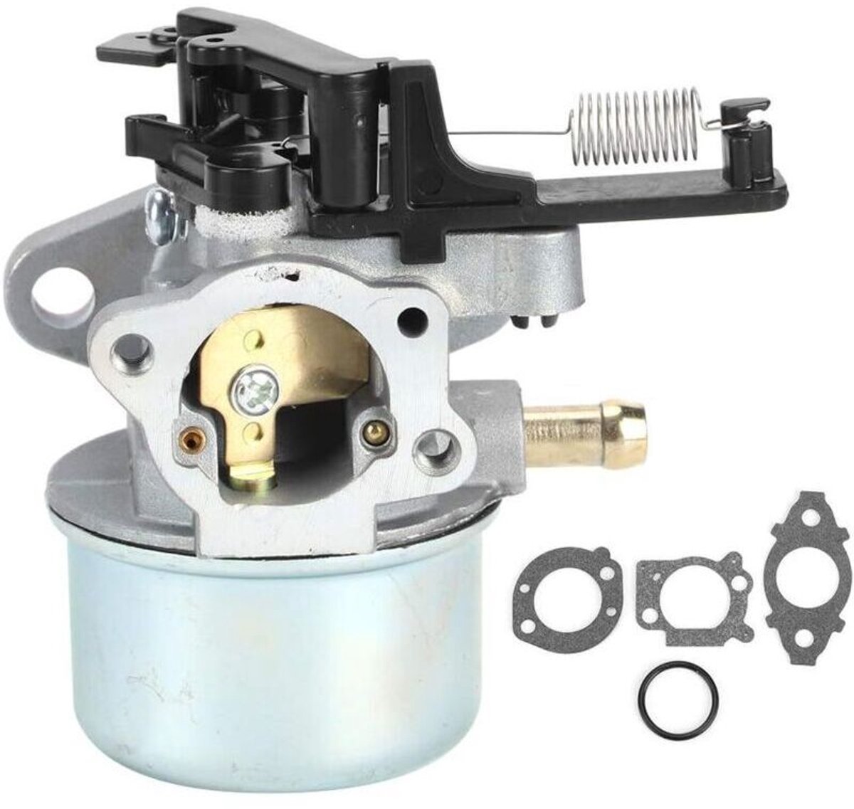 Carburateurrevisieset 595390 geschikt voor grasmaaiercarburateurs 799154, 595390 en 591137, inclusief pakking en O-ring.