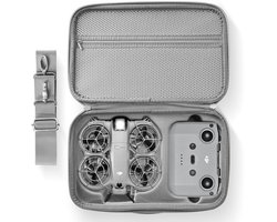 Namajunas - Koffer geschikt voor DJI Neo 2 - Draagbare Pu Tas Voor Dji Neo 2 Fly More Combo Accessoires - Opbergtas - Case - Reistas voor Dji Rc N3 - Draagtas met draagriem - Schoudertas voor drone bescherming/opslag
