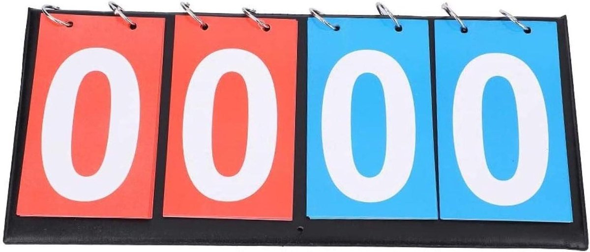 Scorebord Tafeltennis - Flip Scorebord - Wedstrijd Bijhouden - Waterdicht Materiaal - 365 x 165 cm - Zwart