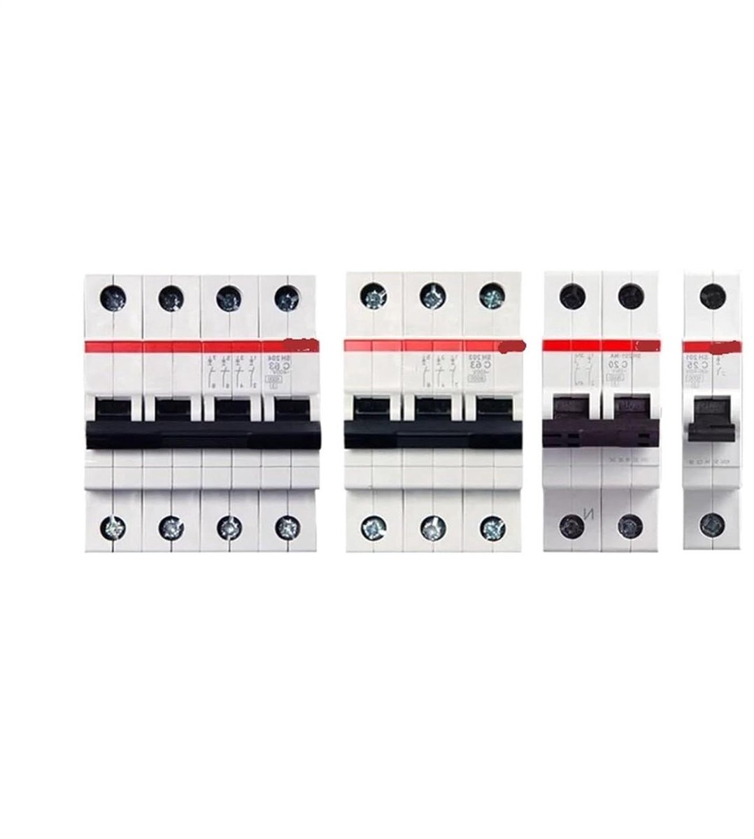 Miniatuur Stroomschakelaar - Vlamboogschakelaar MCB - Elektrische Beveiliging - Boogfout Detectie - 20A - Grijs