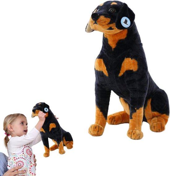 Pluche Dier - Knuffel Hond - Gezelschap Spelen - Huidvriendelijk Materiaal - 40 cm - Bruin — afbeelding 5