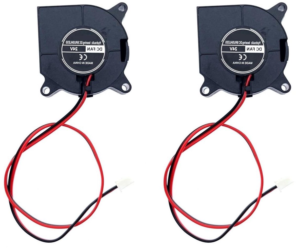 Koelventilator Set - Ventilator 24V DC - 3D Printer Koeling - Hydraulisch Lager - 40x40x20mm - Zwart