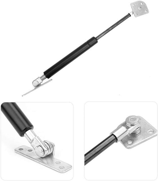 Gasveer - Hydraulische veer - Kofferbak sluitingen - Centrale afstand 290mm - Slag 100mm - Zwart — afbeelding 5
