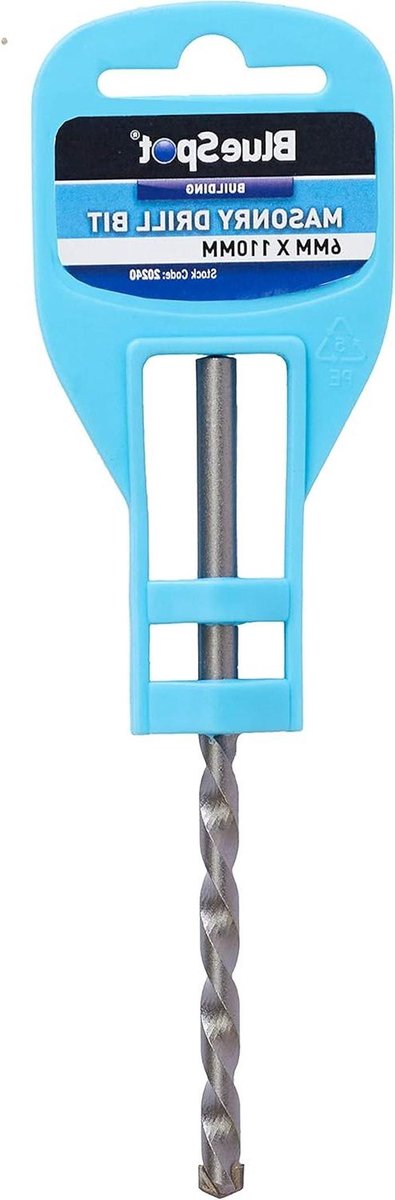 Metselwerk boor - Betonboor Steenboor - Gaten Boren - Hardmetalen punt - 6mm x 110mm - Zilver