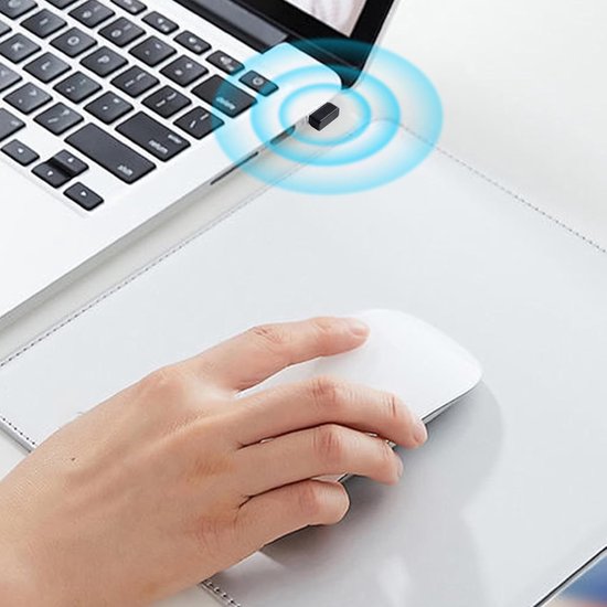 USB-ontvanger - Draadloze dongle | ABS Plug Play-toetsenbordadapter, signaalzender met één kanaal voor laptop, pc, reizen, vergaderruimte, multimedia, werkplek en thuisgebruik — afbeelding 4