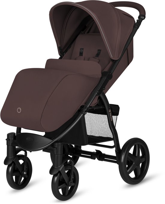 Lionelo Buggy Annet Plus - Lichtgewicht & Inklapbaar - Grote Massieve Wielen met Vering - Inclusief Voetenzak, Klamboe & Bekerhouder - Verstelbare Rugleuning & Voetsteun - Wandelwagen vanaf de geboorte tot 22 kg - Kinderwagen van Merkloos — afbeelding 4