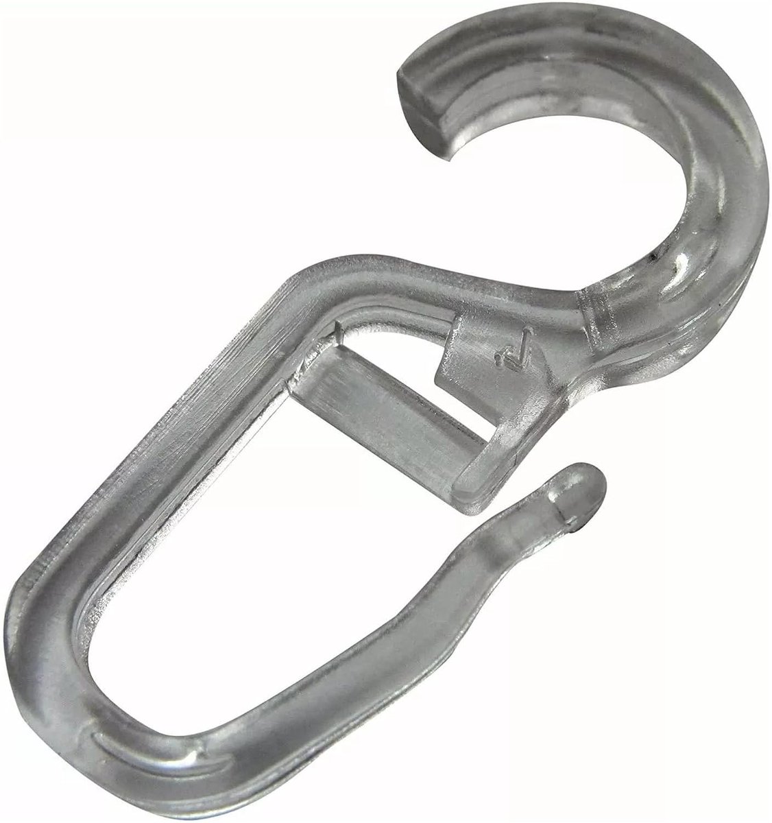 Clip Haken - Gordijn Haken - Opbergen en Ophangen - Met Oog - 25 Stuks - Transparant