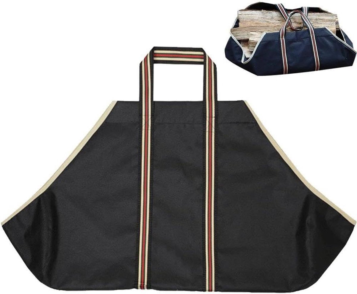 Brandhout Tas - Hout Opslag - Open Haard Vullen - Waterdicht Oxford Doek - 45 x 72 cm - Bruin