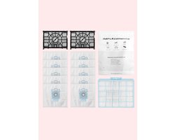 Replacements Stofzuigerzakken Set Geschikt voor Bosch MoveOn & Serie 6 – 10 Stofzakken + 2 Motorfilters + 1 HEPA Filter