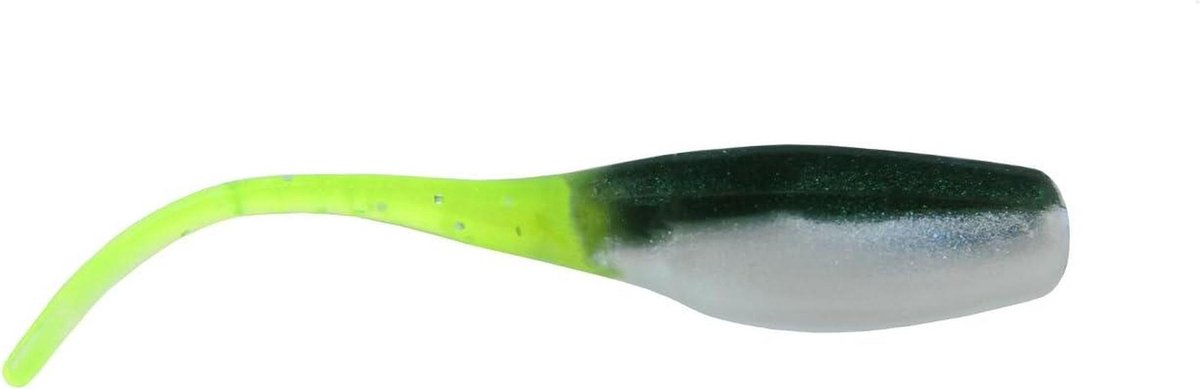 Kunstaas - Zacht plastic aas - Vissen - Wipt verleidelijk - 5 cm 4 stuks - Zwartgroen