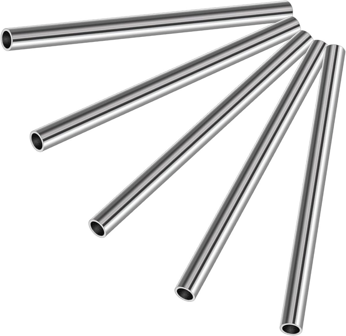 RVS Ronde Buis - Constructiebuis metaal - Industriële toepassingen - Gladde naadloze afwerking - 5 stuks 300mm - Zilver