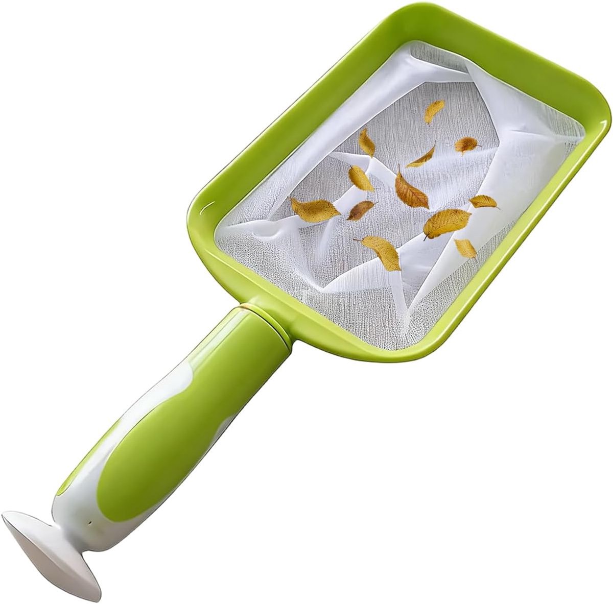 Zwembad net-zwembad schepnet-Zwembadschraper - handvat niet inbegrepen - fijnmazige schep voor vijvers, aquariums, terrassen, tuinen, meren, rivieren, fonteinen, parken - groen - 23x13 cm